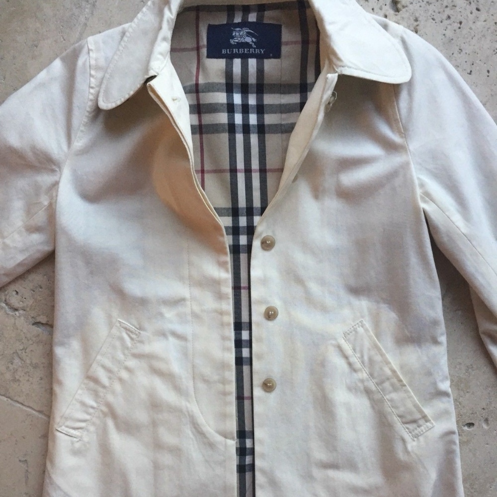 Burberry Coat Girls Authentic Sz 8 - Picture 5 of 8